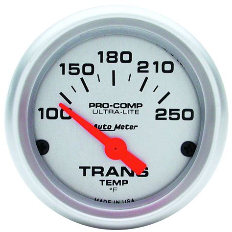 Auto Meter Ultra Lite Electric Gauge 2 116 Trans Temp Competition