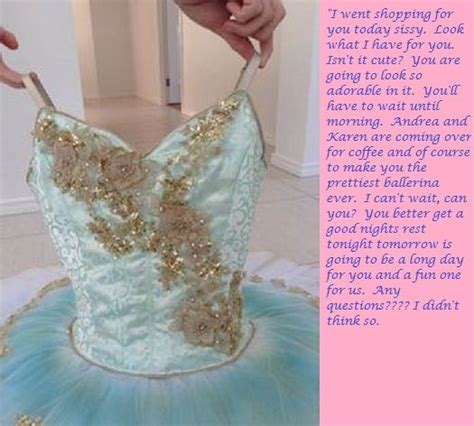 pin on sissy ballet captions