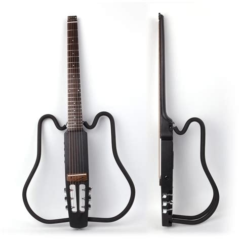 Acoustic Headless Foldable Electric Guitar Portable Travel Silent Built