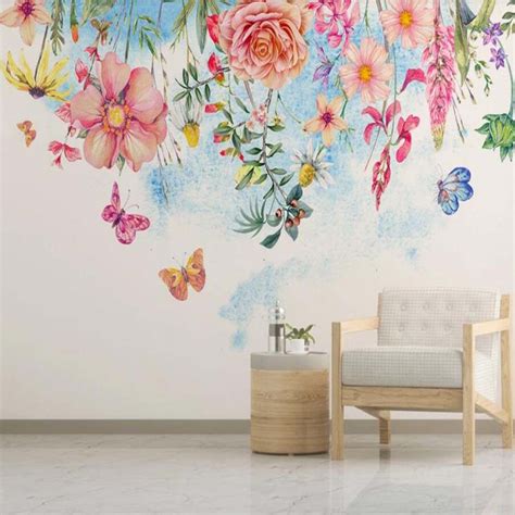 55 Wallpaper Murals Of Flowers Gambar Terbaru Postsid