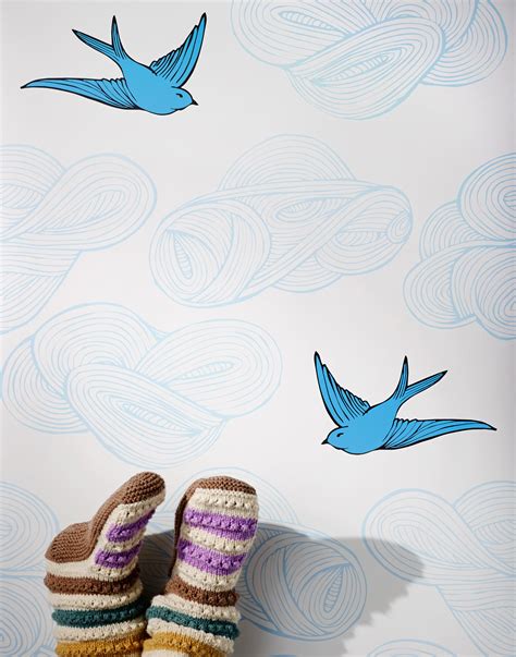 Download Hygge And West Daydream Wallpaper In Pearl Contemporary Bird