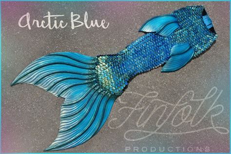 Arctic Blue Iridescent Mythic Tail In Love With This Tail Mermaid Fin