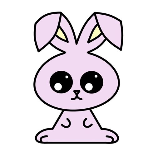 Kleurplaat Makkelijk Eten How To Draw A Bunny Kawaii Hoe Teken Je