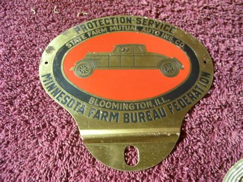 Farm bureau insurance of michigan has come up with a creative way to share those funds with their policyholders and help out an ailing industry at the farm bureau wanted to do something that would not only benefit policyholders, but also help support small businesses like restaurants that are really. Sell VINTAGE NOS 30s 40s STATE FARM EMBLEM BADGE LICENSE PLATE TOPPER AUTO ACCESSORY in East ...
