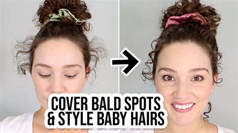 How To Style Frizzy Baby Hairs Cover Bald Spots YouTube