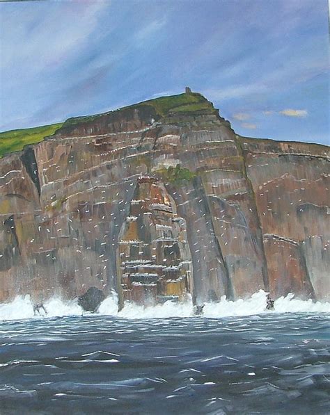 O Briens Tower Cliffs Of Moher Painting By Philip O Byrne Fine Art
