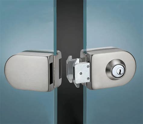 Sliding Central Glass Door Lock 304 Stainless Steel No Need To Open