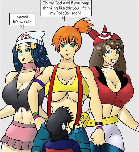 Lesbians Meowth Misty Jessie Ash Ketchum Dawn May Friendship Pokémon Comics Anyrgb
