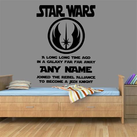 Star Wars Vinyl Wall Sticker Wall Stickers Home Decor Art Personalised Wall Stickers For Boy