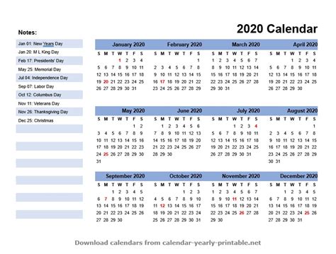 5 Best Places To Find Templates For Your Very Own Yearly Calendar With Holidays Calendar