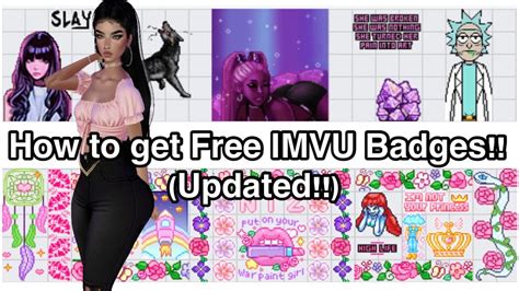 IMVU How To Get FREE Badges UPDATED YouTube