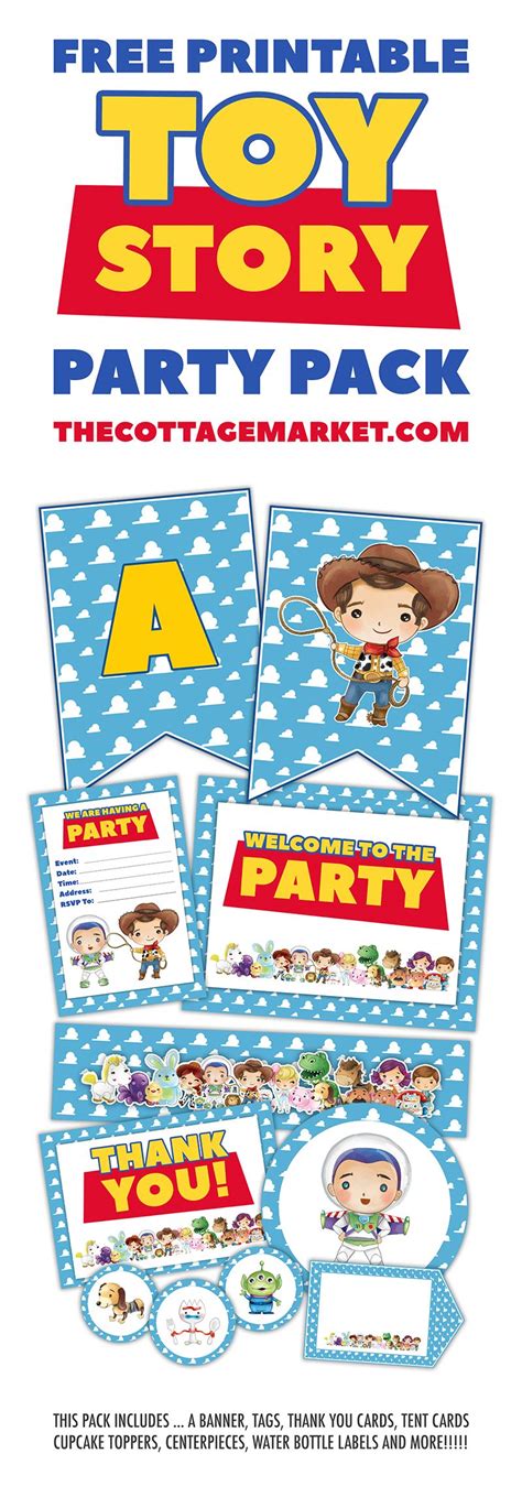 Free Printable Toy Story Party Pack Toy Story Party Toy Story