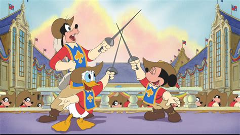 Pin On Mickey Donald Goofy The Three Musketeers