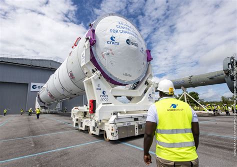 Esa Ariane 6 Central Core Transferred To Mobile Gantry