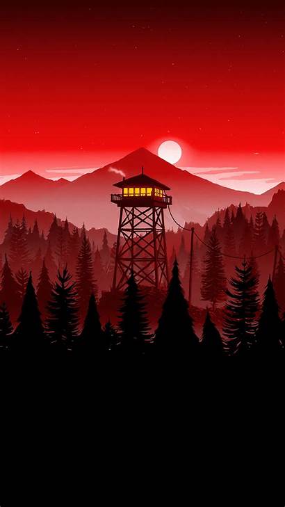 Iphone Wallpapers Oled Firewatch True Landscape Phone