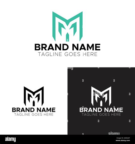 Letter M Logo Design Branding Identity Corporate Vector M Icon And