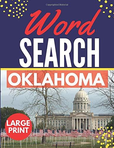 Oklahoma Word Search Themed Activity Puzzle Booklarge Print