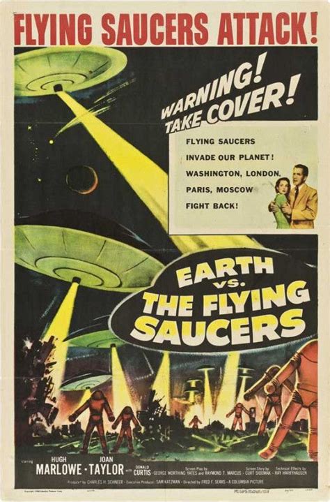 Earth Vs The Flying Saucers 1956 Fantasy Movies Sci Fi Movies