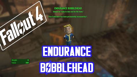 Fallout 4 Endurance Bobblehead Fastest Way No Commentary Youtube