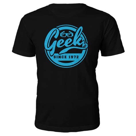 Geek Since 1970s T Shirt Black Iwoot