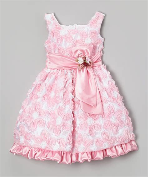 Pink And White Floral Sash Dress Infant Toddler And Girls Zulily