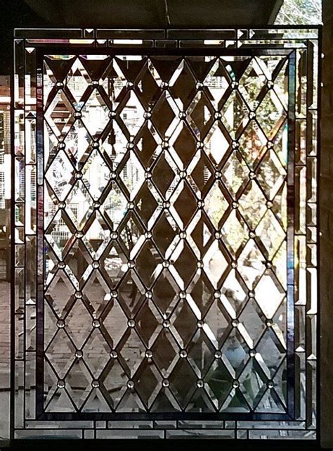 Check spelling or type a new query. Diamond Grid Stained Glass Window Panel or Cabinet Door ...