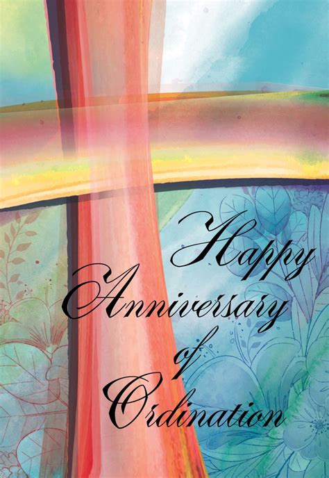 Ordination Anniversary Religious Cards Oa45 Pack Of 12 2 Designs