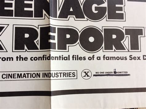 Teenage Sex Report Vintage 1968 Teen Exploitation Movie Poster 27x 41