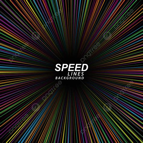 Abstract Colorful Stripes Speed Lines Background Vector Speed Line