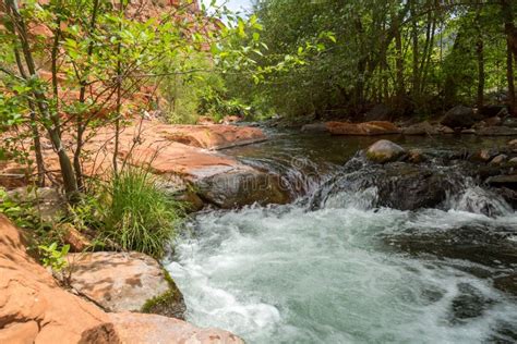 West Clear Creek Arizona In Spring Stock Photo Image Of Nature