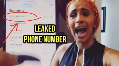 By the way of posting, where we give you cardi b phone number, we are pleased to inform you that it is 50 post on our site. CARDI B LEAKS NICKI MINAJ'S PHONE NUMBER - YouTube