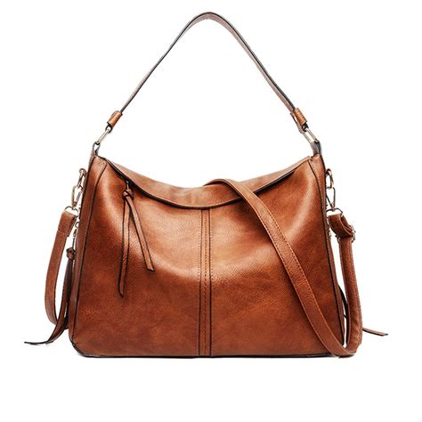 S Zone Vintage Genuine Leather Tote Bag For Women Large Shoulder