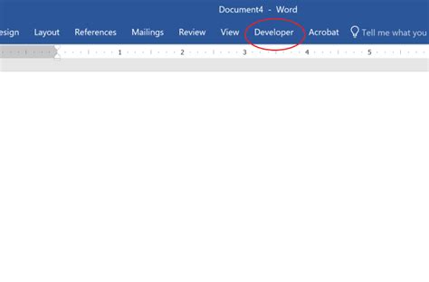 How To Add The Developer Tab In Ms Word Turbofuture Technology