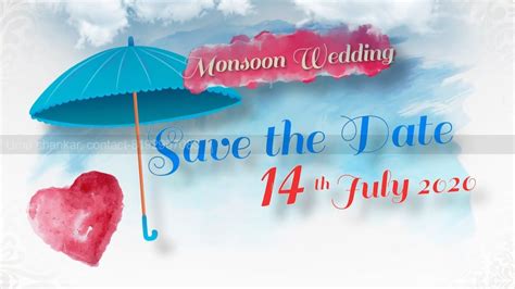 monsoon theme wedding invitation wedding invitation 2020 whatsapp invitation youtube