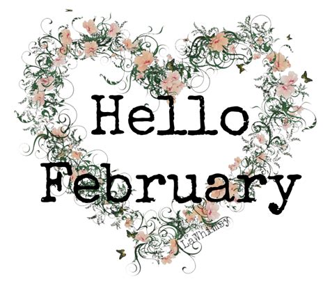 February clipart hello february, February hello february Transparent ...