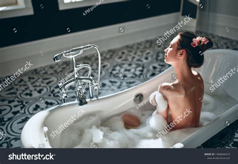 Attractive Sexy Woman Lying Naked Bath Stock Photo Shutterstock
