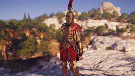 Red Version Of The Spartan Armor Of The Hero Assassins Creed Odyssey