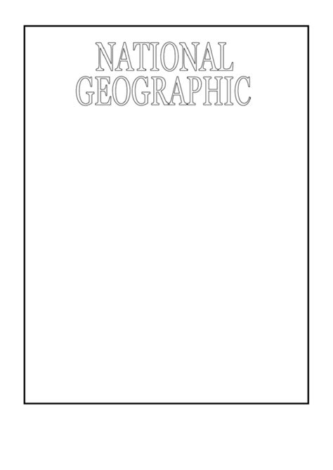 sample national geographic cover template printable