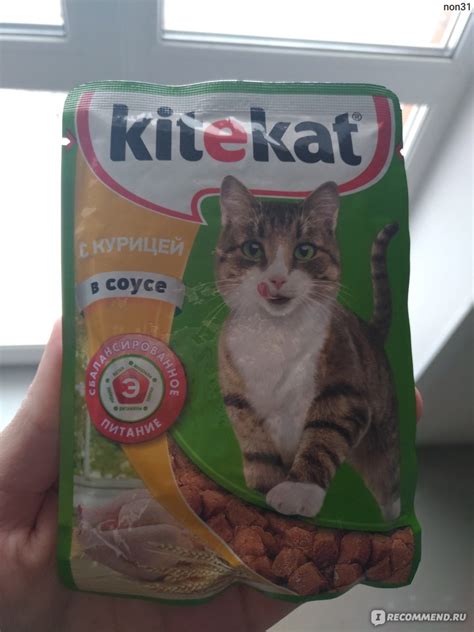 Корм для кошек Kitekat консервированный С курицей в соусе Влажный