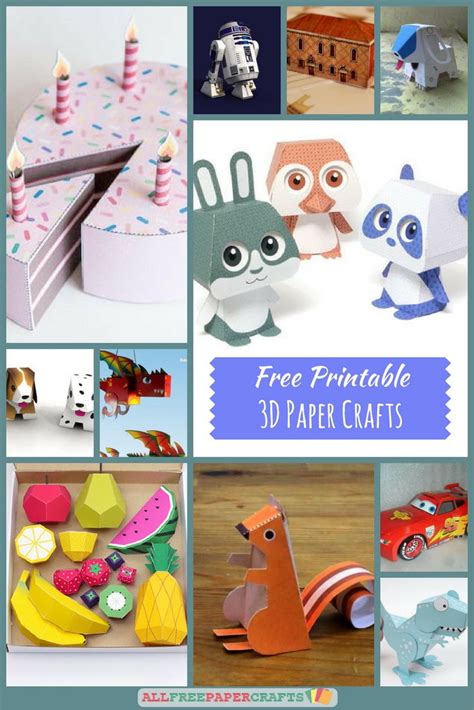 Making Printable 3d Paper Craft Free Printable Download