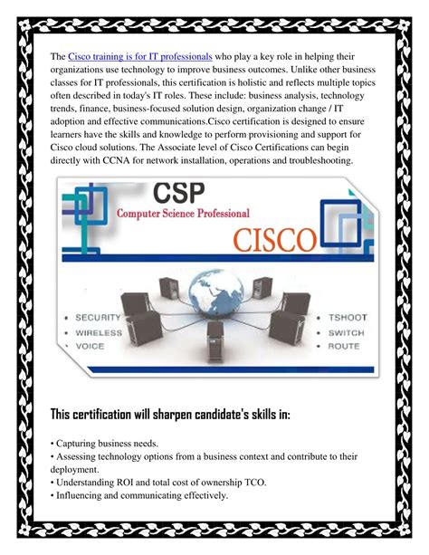 Ppt Complete Guide For Cisco Training Powerpoint Presentation Free