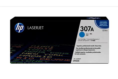 Driver and software for microsoft windows 7/8/8.1/10/ xp vista and apple macintosh os. HP 307A Cyan Toner Cartridge (Yield 7,300 Pages) for HP Colour LaserJet CP5225 - CE741A - CCL ...