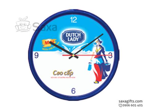 Dutch lady logo in png (transparent) format (177 kb), 1 hit(s) so far. Clock with DUTCH LADY logo printed in round shape
