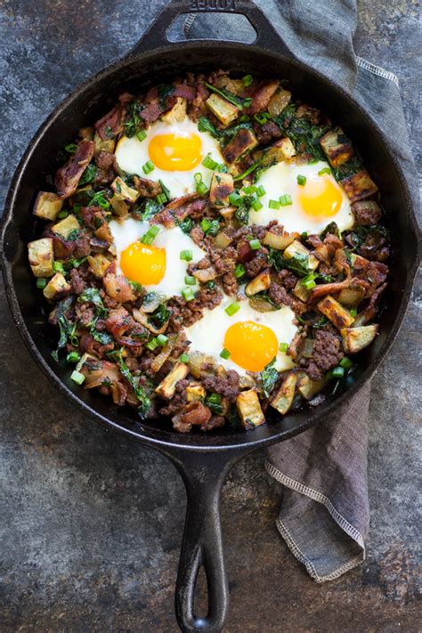 My husband is a hearty meat and potatoes man and ground beef is a great way to fill him up. Bacon Burger Paleo Breakfast Bake {Whole30} | Paleo ...