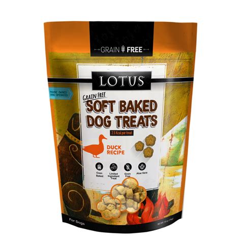 Lotus Soft Baked Duck Recipe Dog Treats 10 Oz Bag