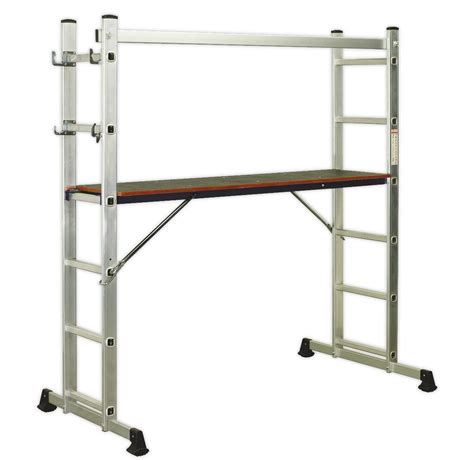 Sealey 4 Way Aluminium Scaffold Ladder En 131 Ladder Scaffolds