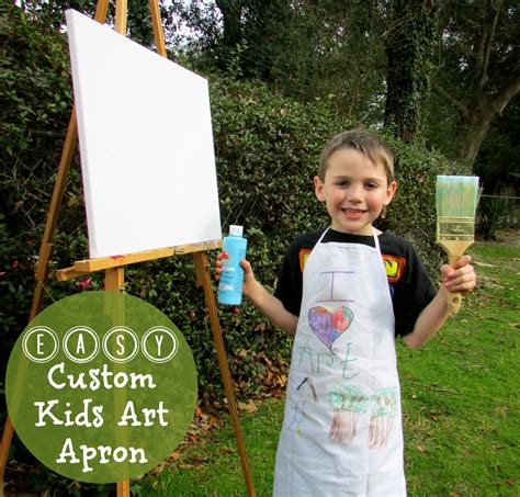 Easy Custom Kids Art Apron Beauty Through Imperfection