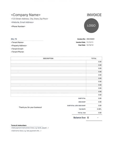 Explore Our Example Of Rental Income Receipt Template Invoice