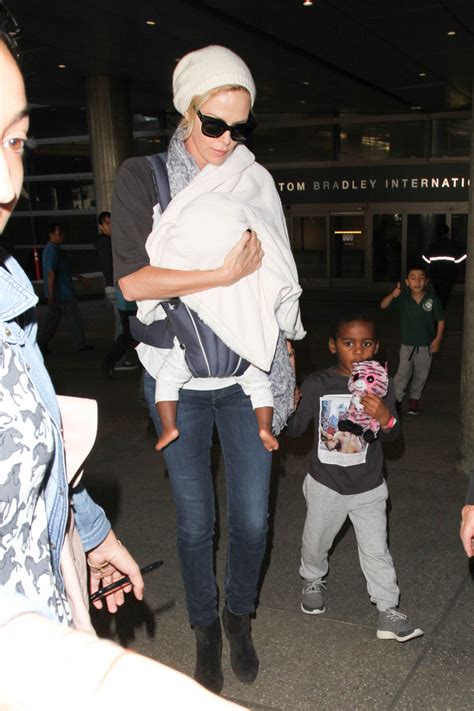 Charlize Theron Steps Out With Her Son And Newly Adopted Daughter — See