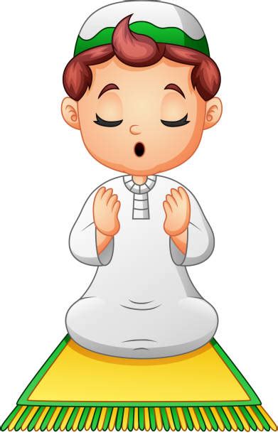 Muslim Boy Praying Illustrations Royalty Free Vector Graphics And Clip